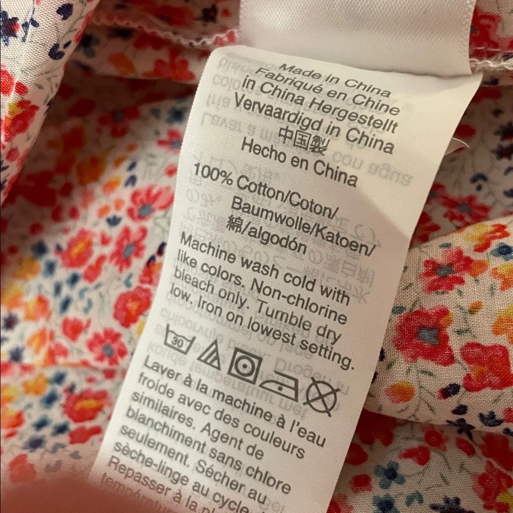 J.Crew Liberty Fabric Long-sleeve ruffleneck top in Liberty® Phoebe floral